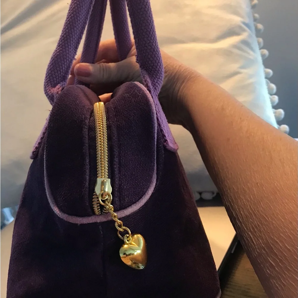 Victoria's Secret Purple and Gold Heart Bag-Vintage‎
